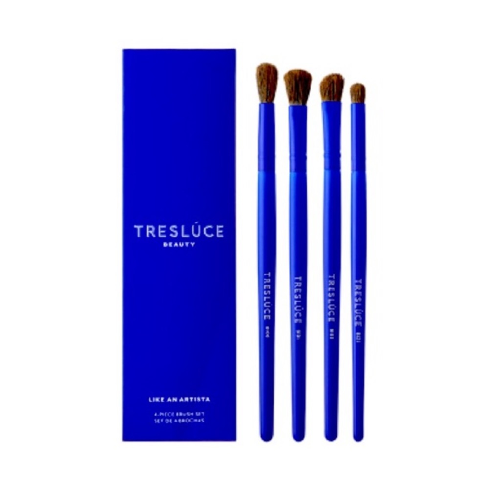 Treslúce Beauty Like an Artista 4-piece eyeshadow brush set